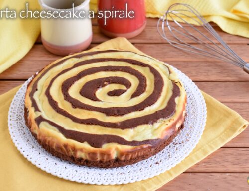 Torta cheesecake a spirale