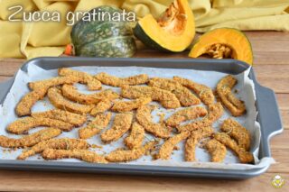 zucca gratinata al forno ricetta facile e veloce con pangrattato saporito speziato il chicco di mais