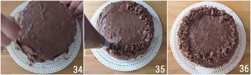 torta di compleanno al cioccolato ricetta facile torta farcita e decorata con crema al cioccolato il chicco di mais 13 decorare il dolce