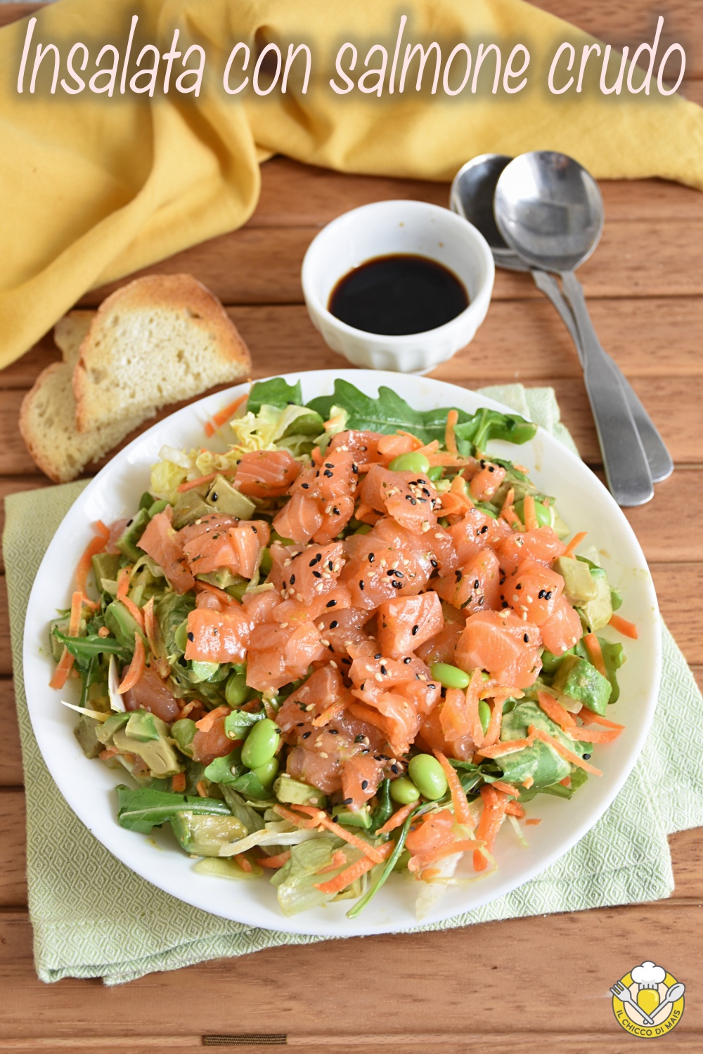 Insalata Con Salmone Crudo Edamame E Avocado Sana Leggera E Gustosa