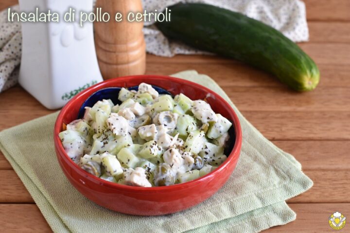 insalata di pollo e cetrioli allo yogurt e menta ricetta light fresca estiva il chicco di mais