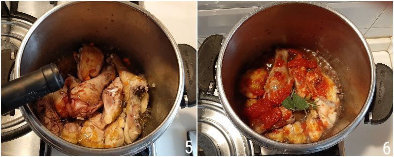 pollo alla cacciatora in pentola a pressione tempi di cottura pollo a pezzi in umido in pentola a pressione il chicco di mais 3