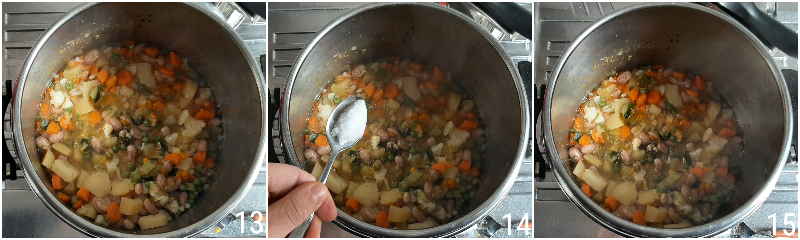 minestrone in pentola a pressione con verdure e legumi ricetta zuppa veloce con verdure fresche il chicco di mais 6 tempi di cottura