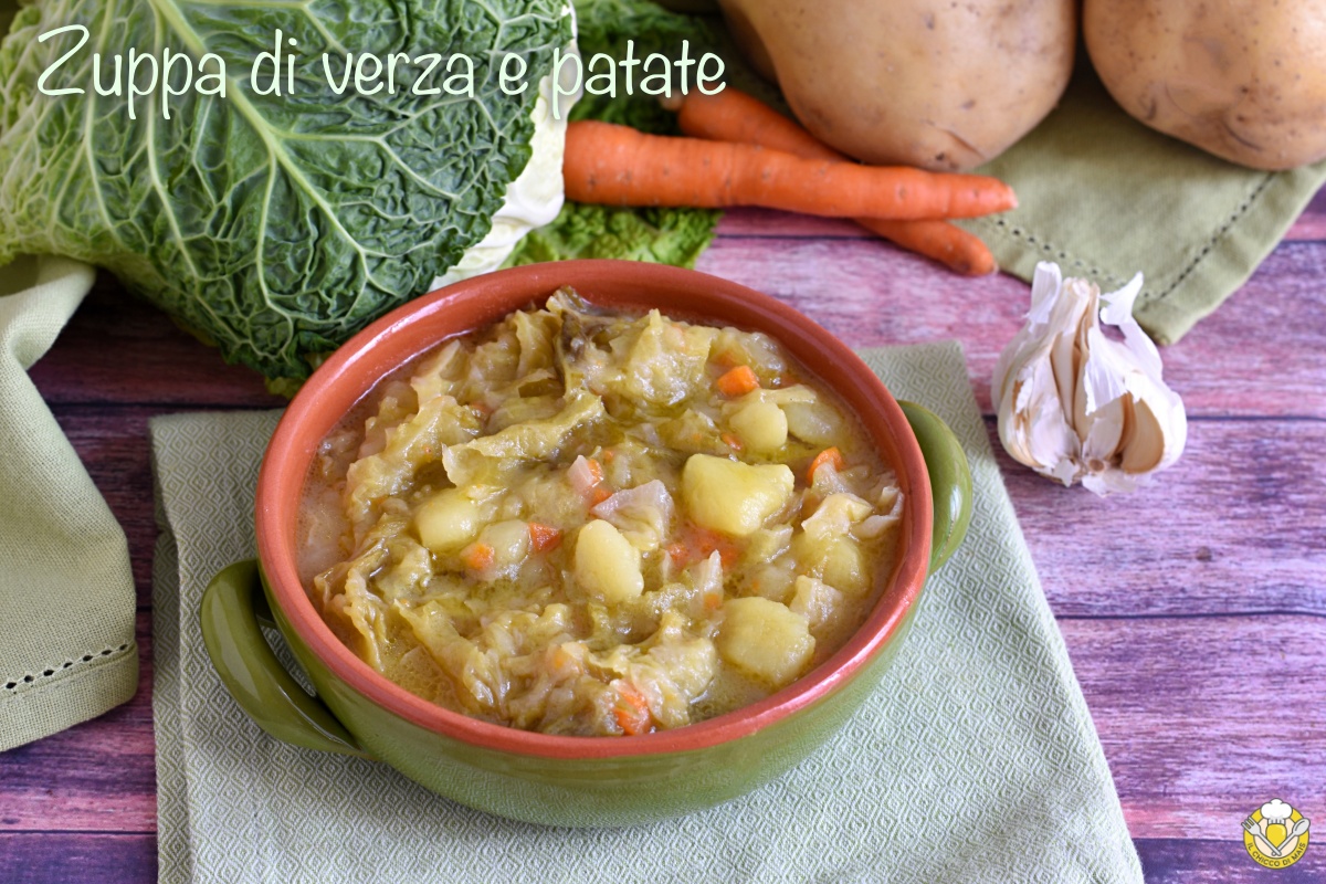 zuppa di verza e patate cremosa ricetta minestra invernale leggera facile e gustosa il chicco di mais