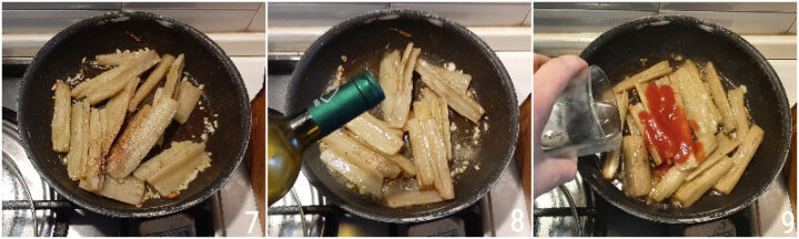 cardi in umido al pomodoro ricetta veloce e leggera per cucinare i cardi o gobbi il chicco di mais 2 unire passata