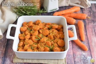 carote sabbiose ricetta contorno di carote al forno con pangrattato parmigiano il chicco di mais