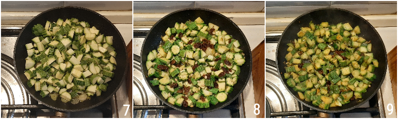 caponata di zucchine in agrodolce con uvetta e pinoli contorno veloce e sfizioso il chicco di mais 3 rosolare zucchine