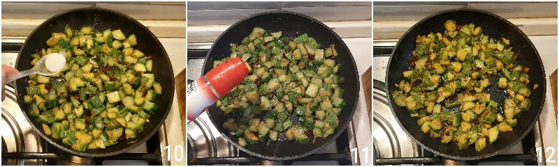 caponata di zucchine in agrodolce con uvetta e pinoli contorno veloce e sfizioso il chicco di mais 4 cuocere zucchine