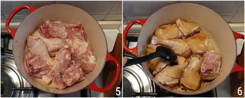 pollo ai peperoni alla romana con olive ricetta pollo a pezzi al tegame il chicco di mais 3 rosolare pollo