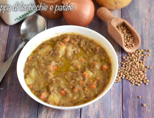 Zuppa di lenticchie e patate cremosa