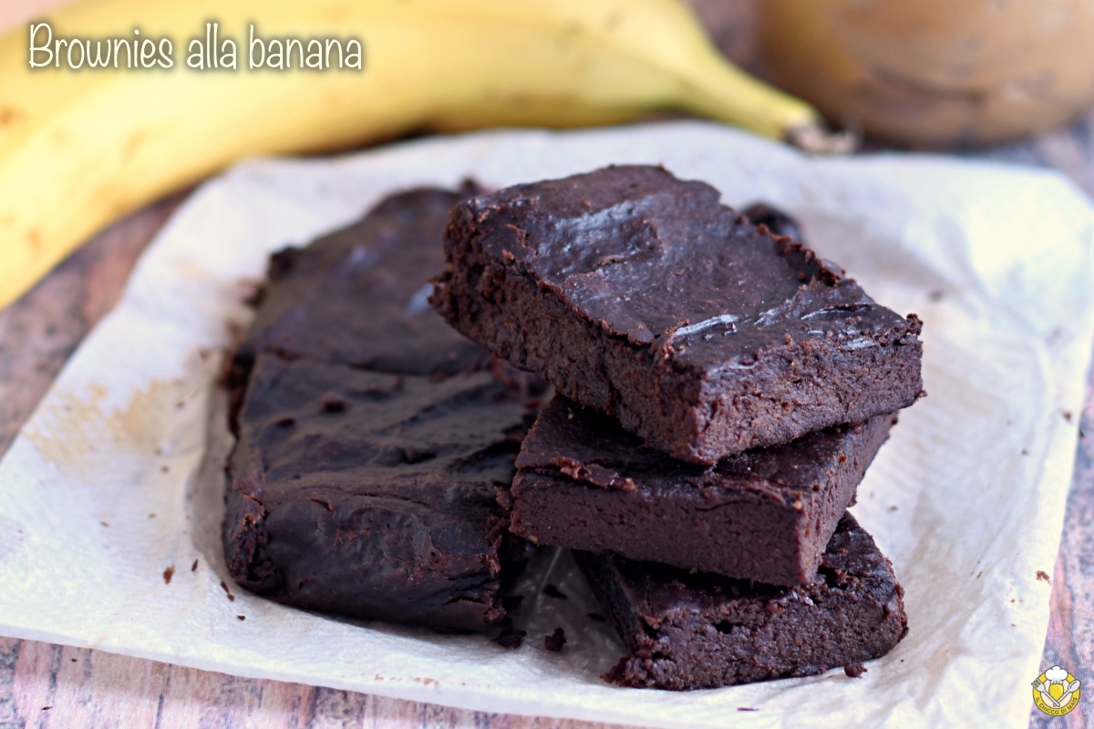 brownies alla banana e burro di arachidi ricette fit brownies 3 ingredienti senza farina senza zucchero il chicco di mais