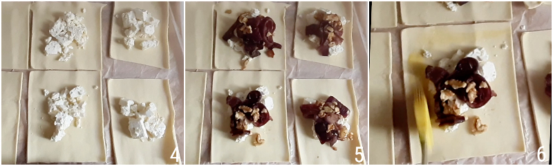 fagottini di sfoglia con feta e cipolle caramellate ricetta antipasto creativo 2 farcire la pasta sfoglia