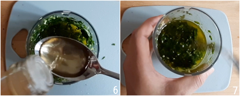 3 fare emulsione per carpaccio di zucchine