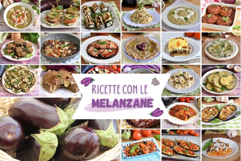 Raccolta di ricette con le melanzane