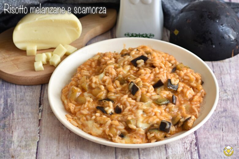 Risotto melanzane e scamorza