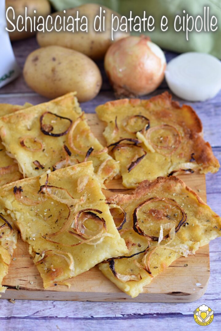 v_ schiacciata di patate e cipolle ricetta facile anche senza glutine pizza di patate senza lievito il chicco di mais