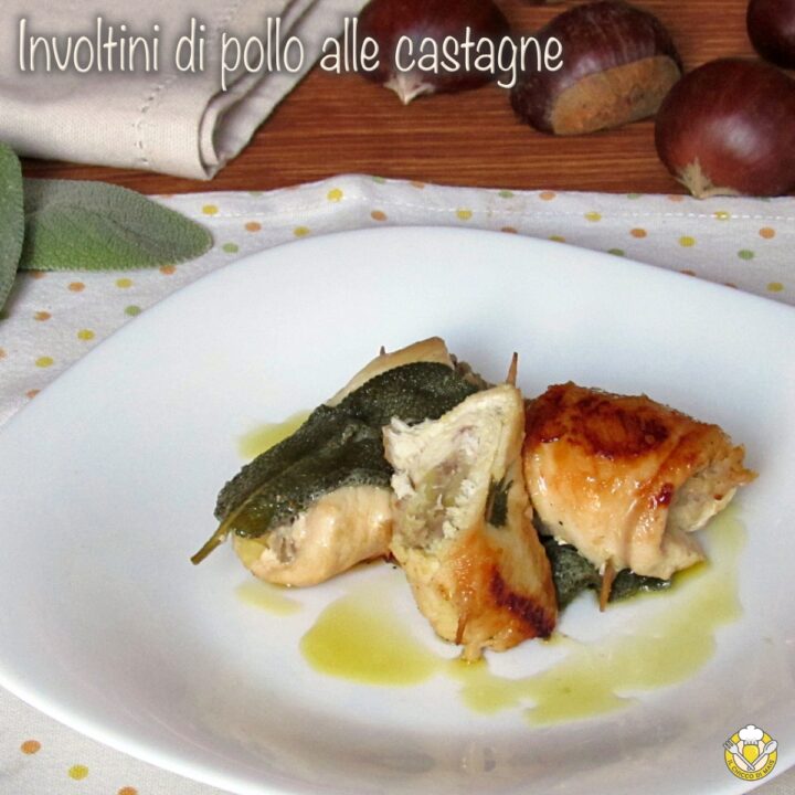 v_ Involtini di pollo alle castagne con salsiccia cotti con la birra ricetta gustosa il chicco di mais