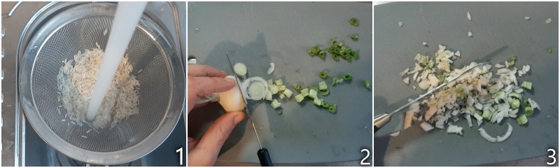 a. sciacquare il riso basmati per eliminare l'amido