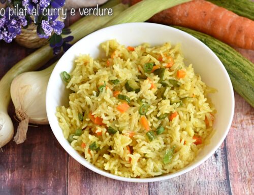 Riso pilaf al curry e verdure