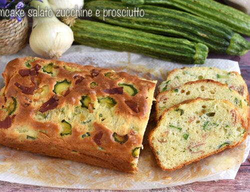 Plumcake salato zucchine e prosciutto