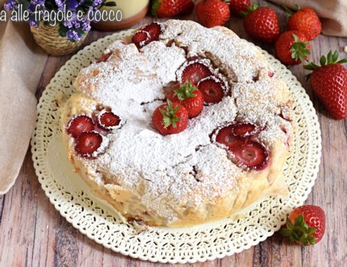 Torta alle fragole e cocco