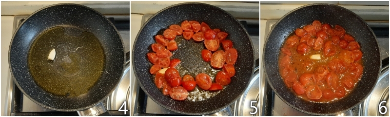 b. preparare un sugo di pomodoro fresco
