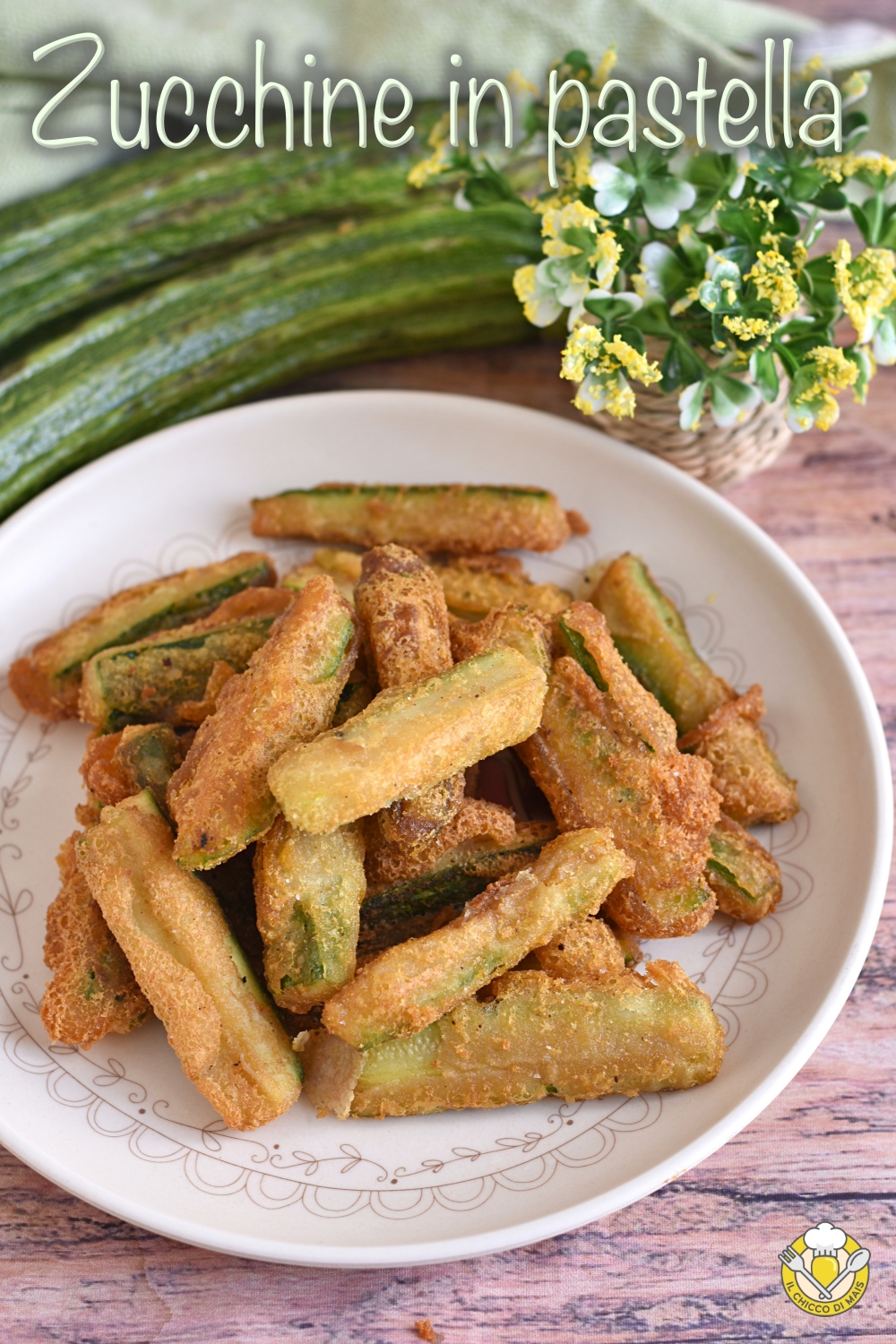 Zucchine in pastella alla birra: gonfie e croccanti pronte in 20 minuti