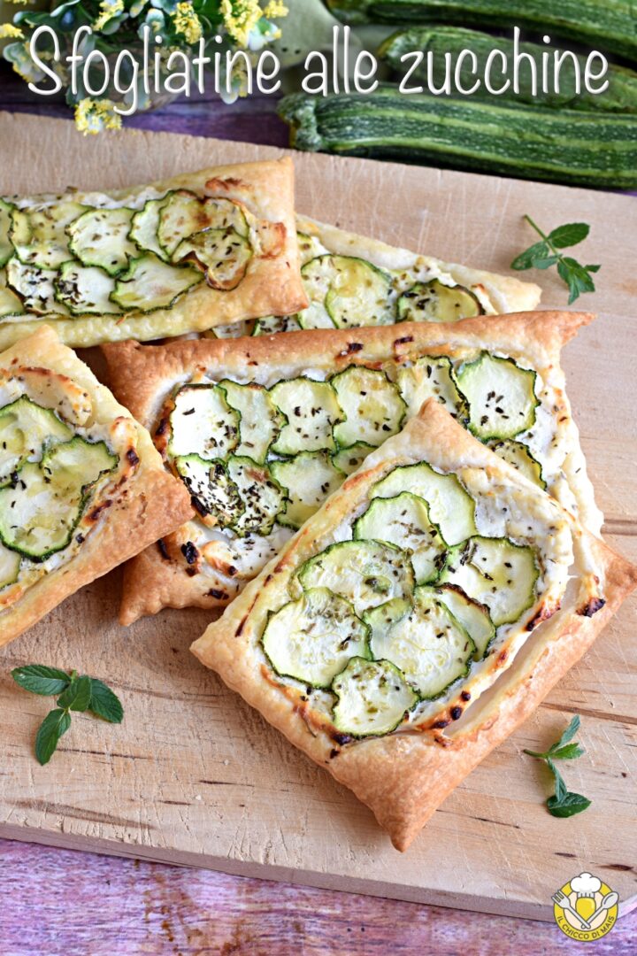 v_ sfogliatine salate alle zucchine e ricotta ricetta antipasto veloce sfizioso con pasta sfoglia rettangolare il chicco di mais