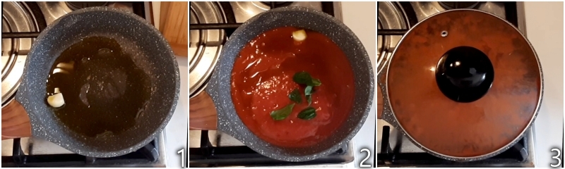 a. fare il sugo di pomodoro per le melanzane alla parmigiana