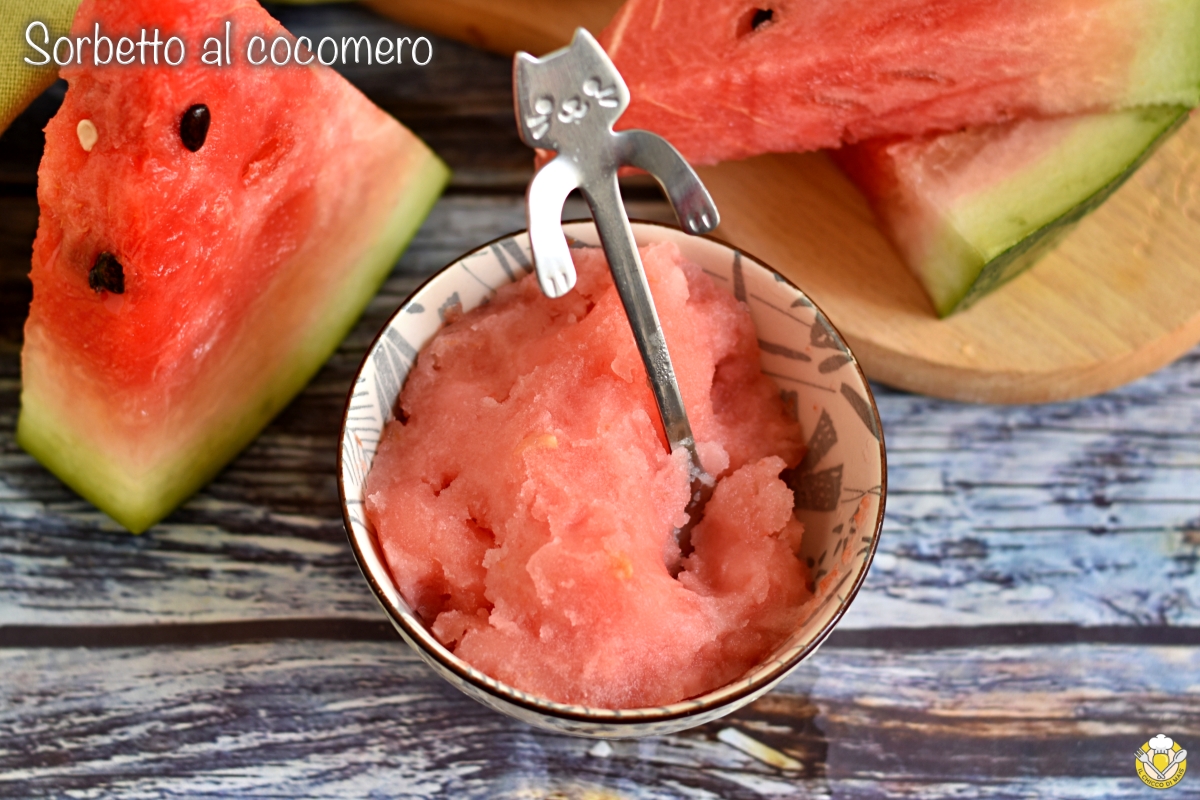 sorbetto al cocomero ricetta facile con o senza gelatiera solo 2 ingredienti il chicco di mais