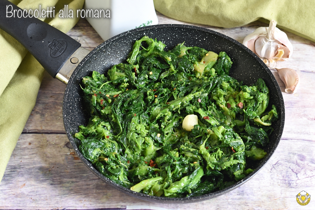 broccoletti alla romana ricetta originale dei broccoletti a foglia cime di rapa ripassati in padella il chicco di mais