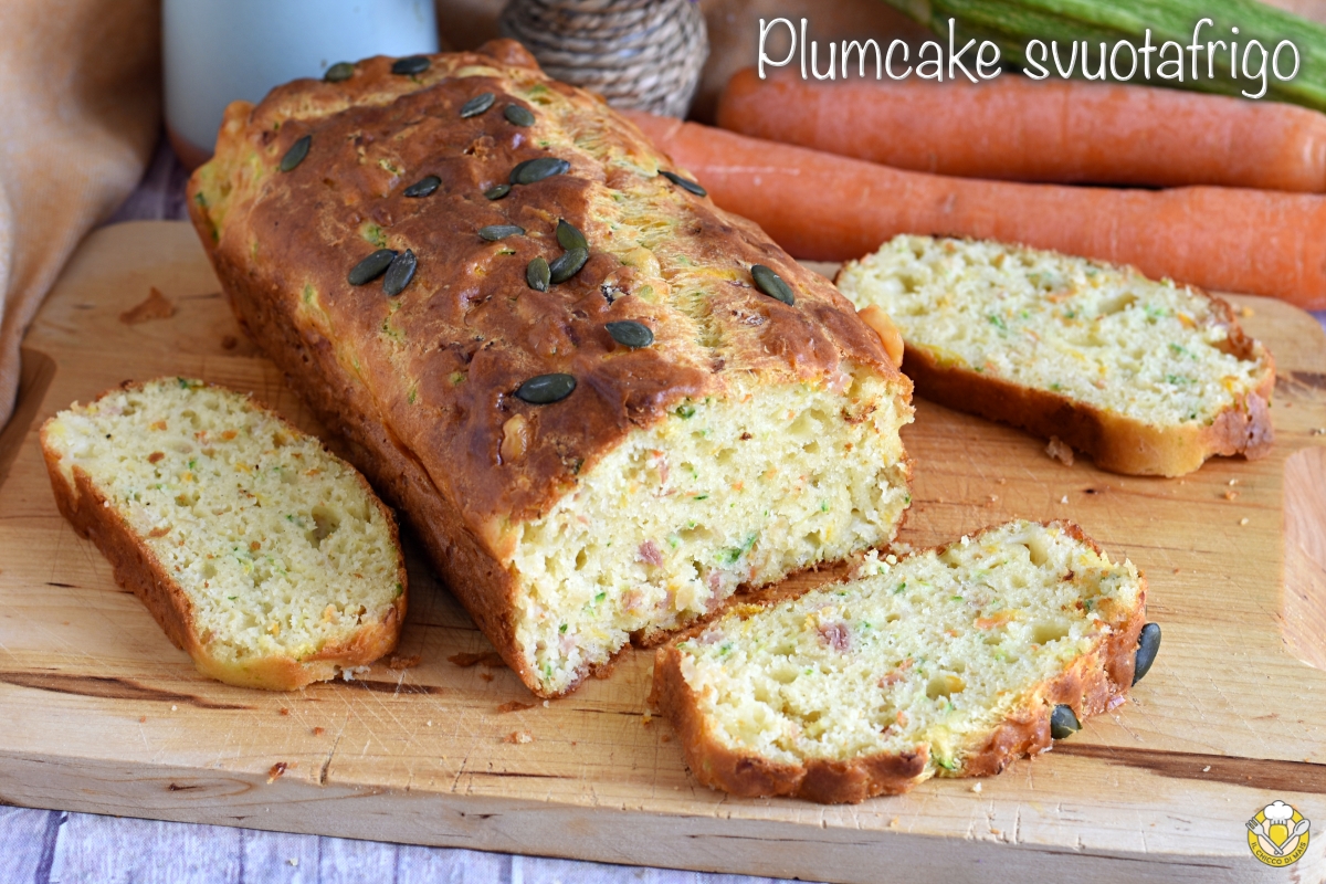 plumcake salato svuotafrigo con affettati e formaggi misti ricetta facile soffice saporita il chicco di mais
