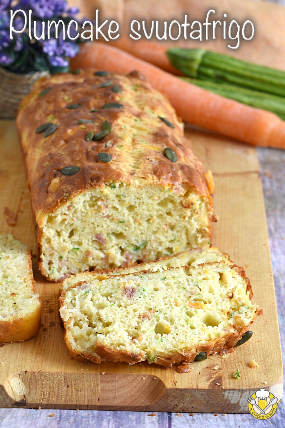 v_ plumcake salato svuotafrigo con affettati e formaggi misti ricetta facile soffice saporita il chicco di mais