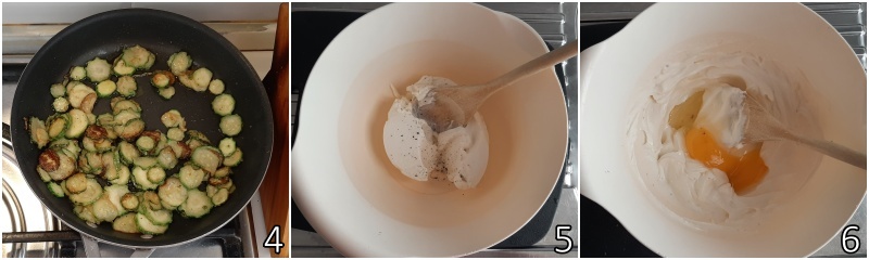 b. preparare una crema con ricotta leggera e uova