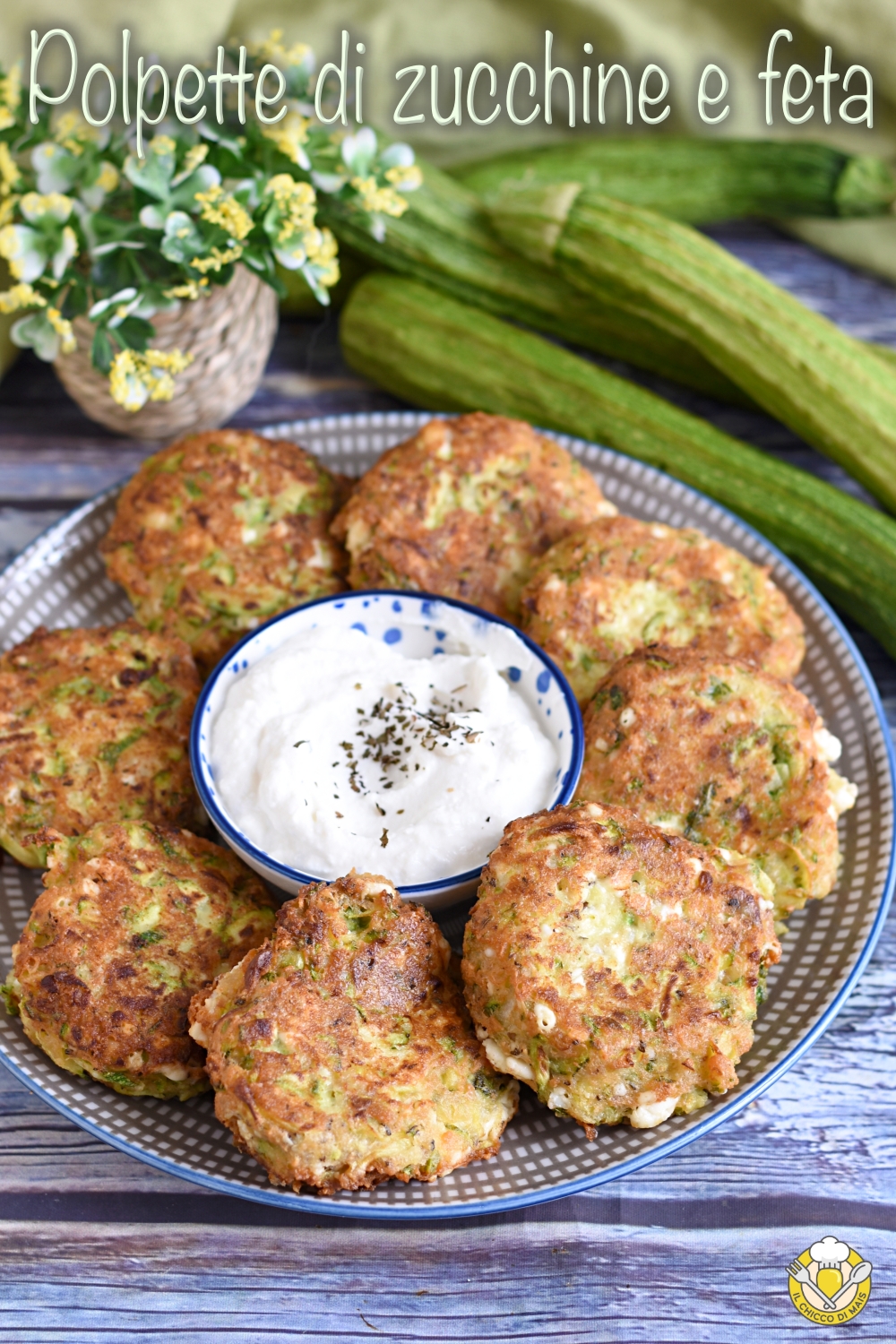 v_ polpette greche di zucchine e feta ricetta originale greca kolokithokeftedes il chicco di mais