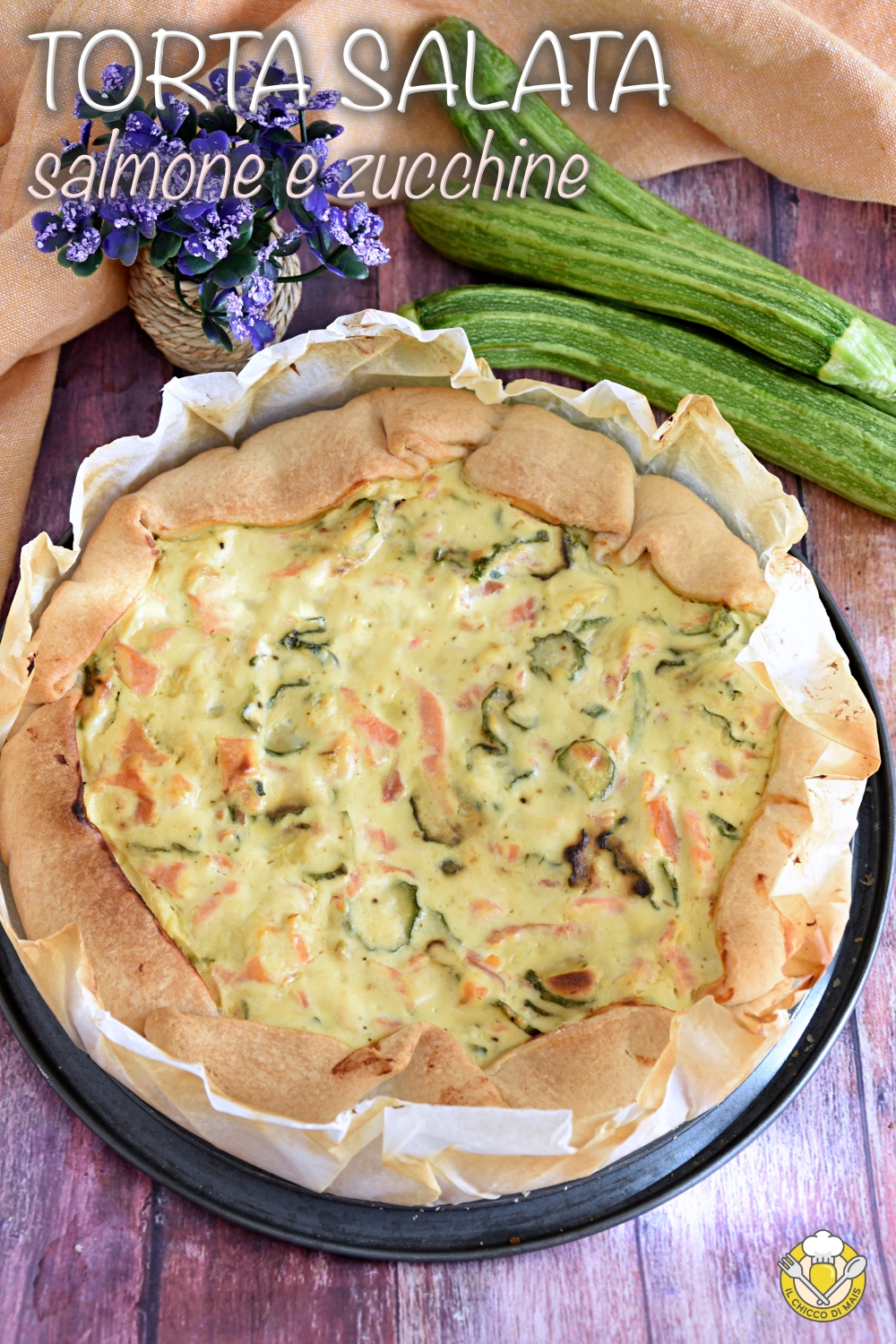 v_ torta salata salmone e zucchine ricetta torta rustica sfiziosa con pasta sfoglia o pasta brisé con pesce il chicco di mais