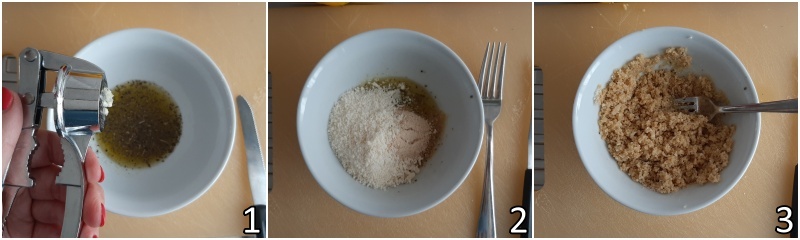 a. preparare la panatura speciale per i peperoni con parmigiano