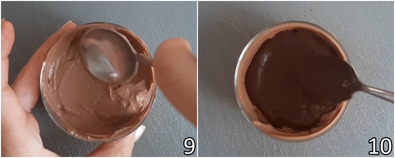 d. comporre il dessert allo yogurt greco e cacao aggiungendo il topping