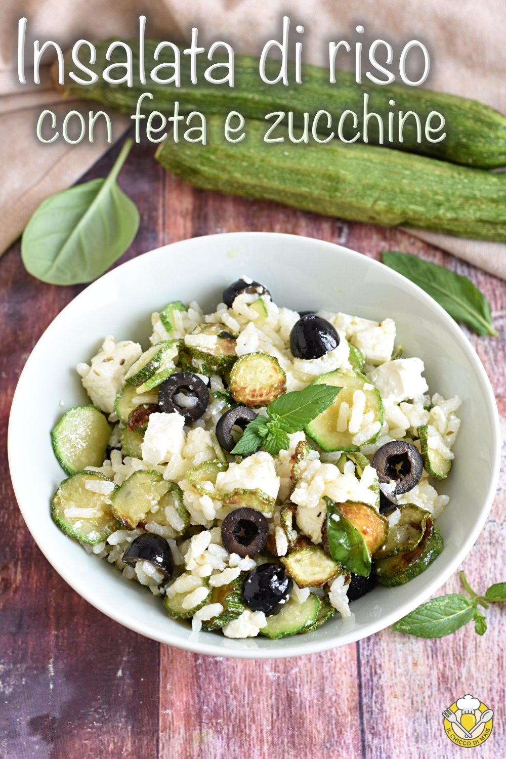 v_ insalata di riso con feta e zucchine ricetta estiva fresca veloce primi freddi il chicco di mais