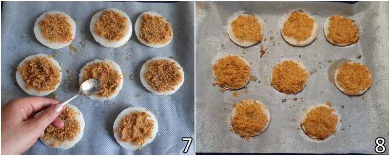 c. cuocere le cipolle in forno finché morbide e ben gratinate