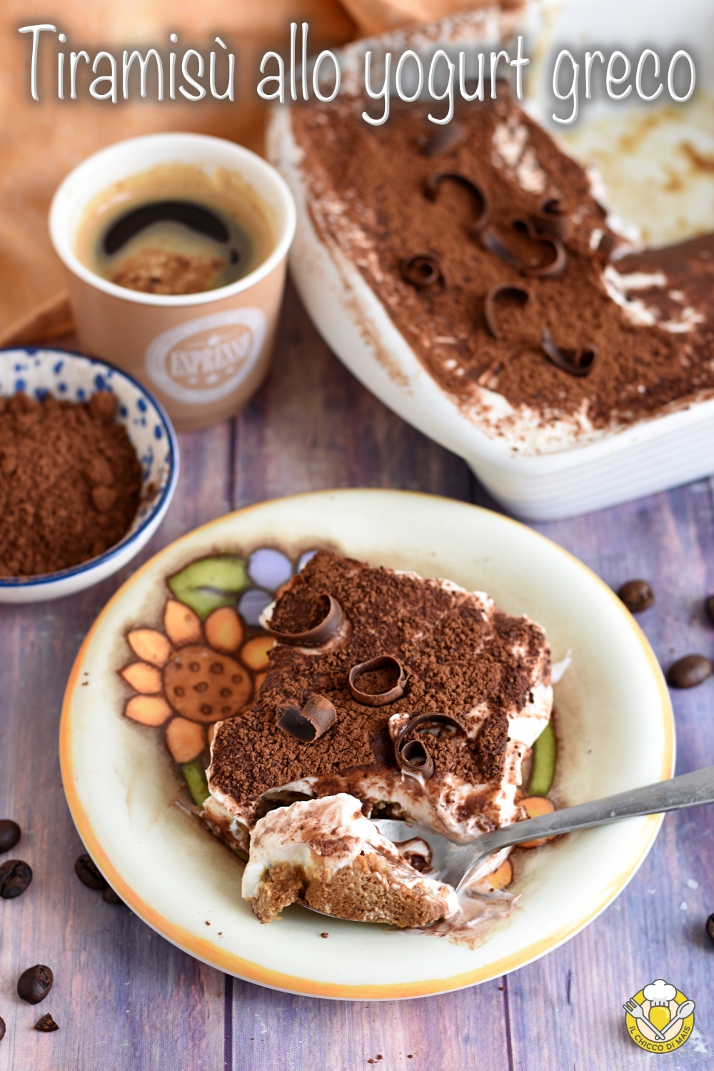 v_ tiramisù allo yogurt greco ricetta light senza uova crude senza zucchero dolce proteico il chicco di mais