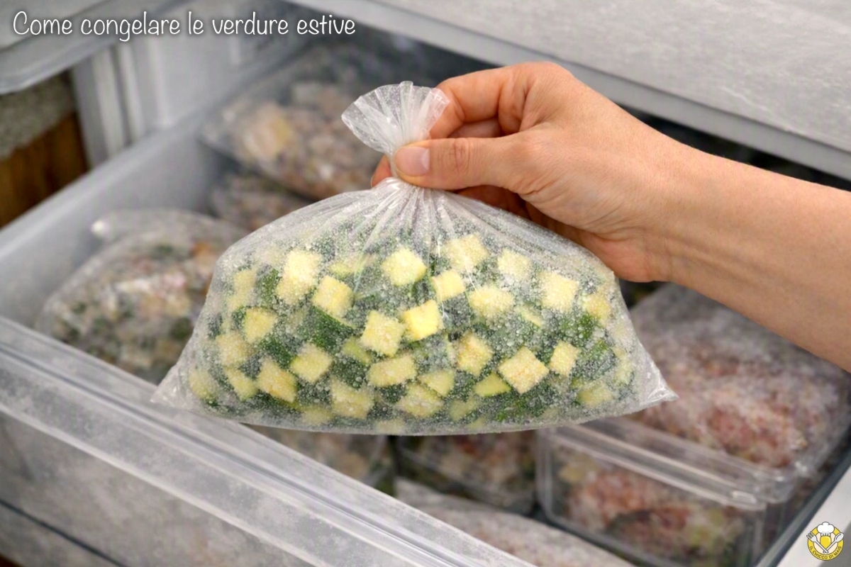 come congelare le verdure estive crude o cotte zucchine peperoni melanzane pomodori fagiolini guida completa il chicco di mais