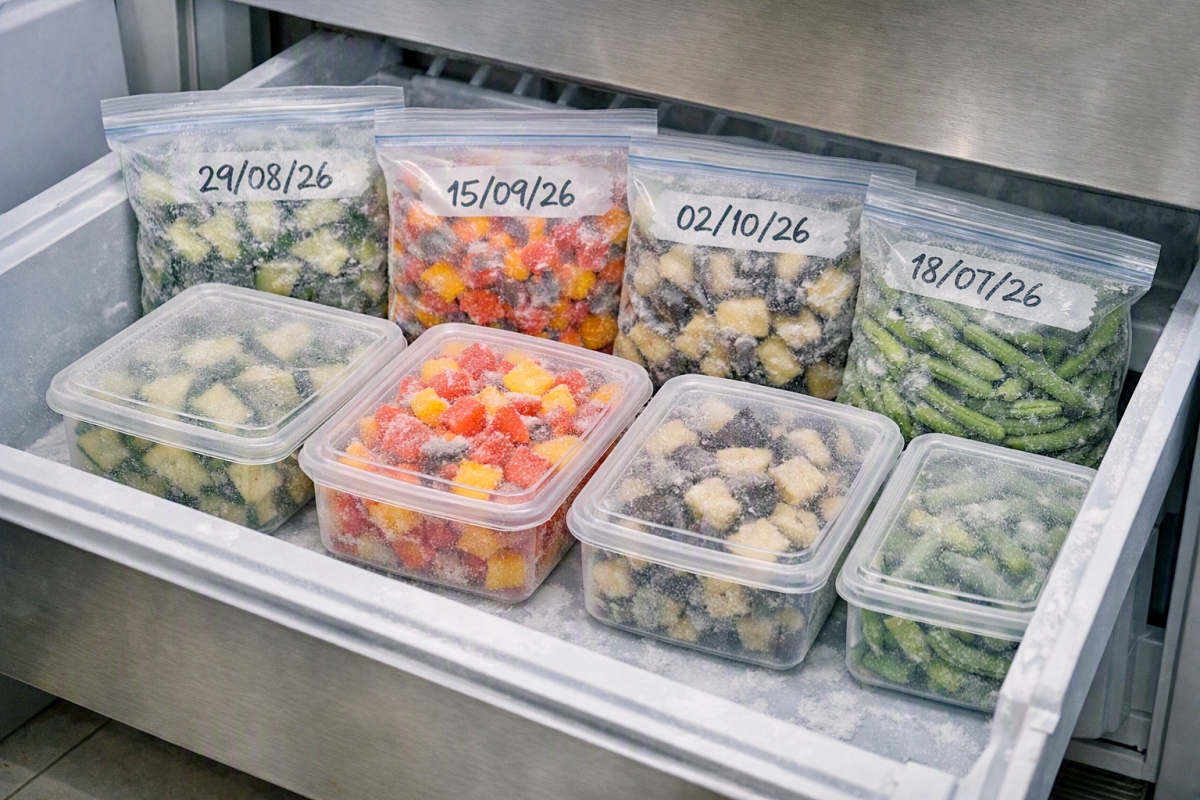 come organizzare il freezer per conservare le verdure al meglio