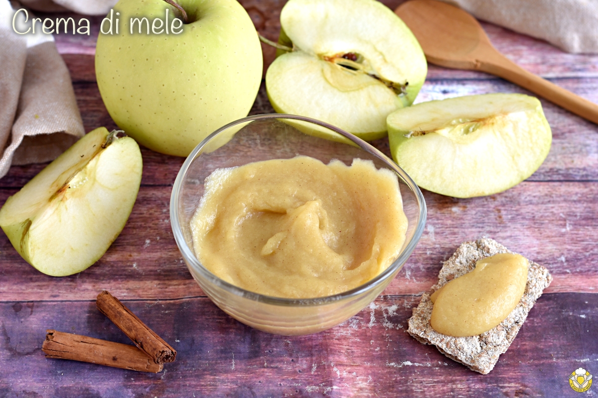 crema di mele caramellate senza uova senza latte composta di mele gelo di mele budino di mele