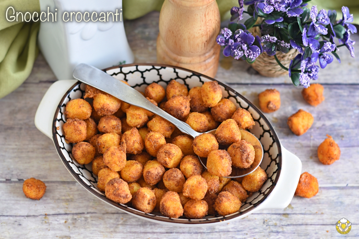 gnocchi croccanti in friggitrice ad aria ricetta snack veloce appetitoso personalizzabile il chicco di mais