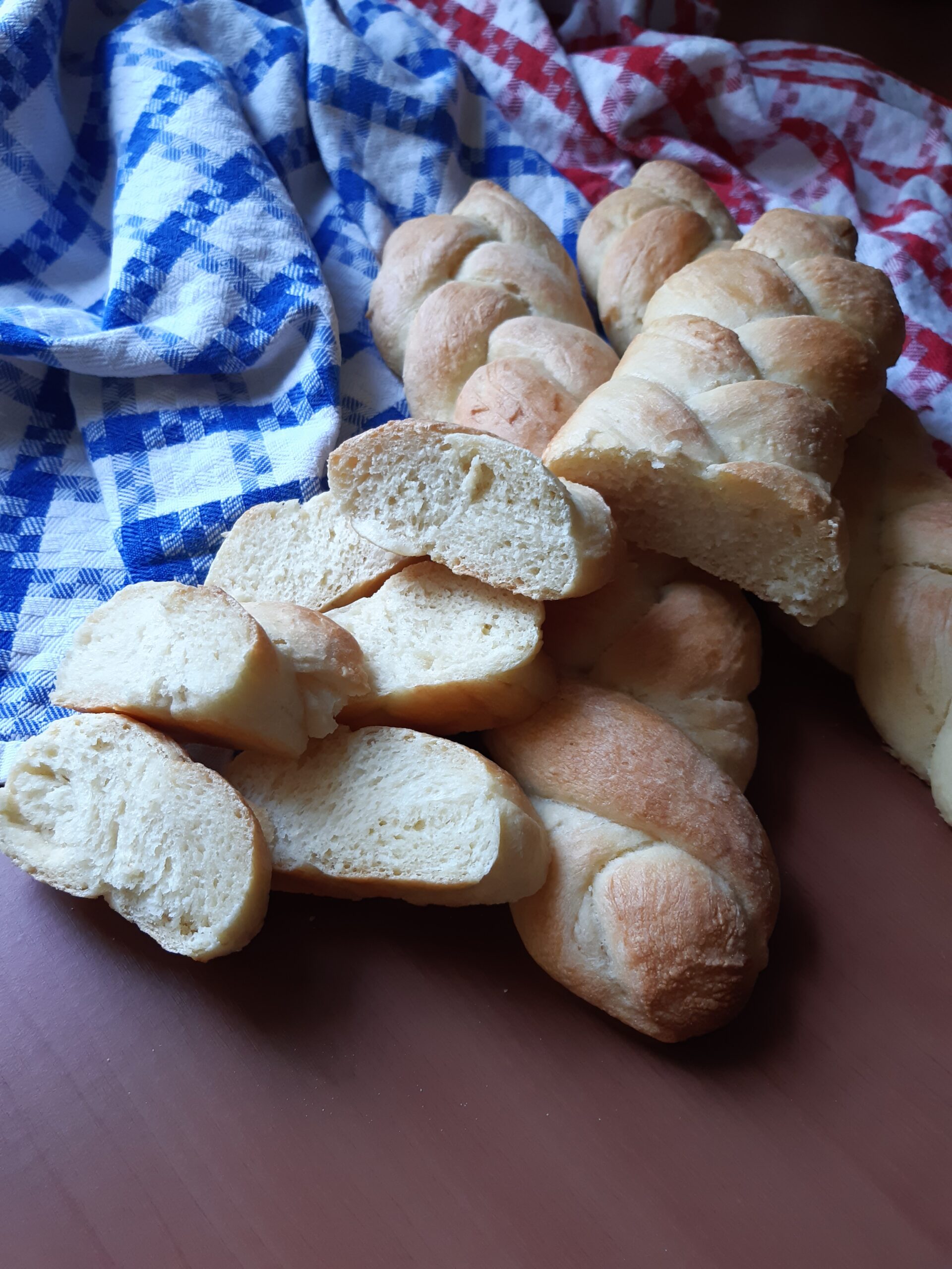 piccole trecce di pane