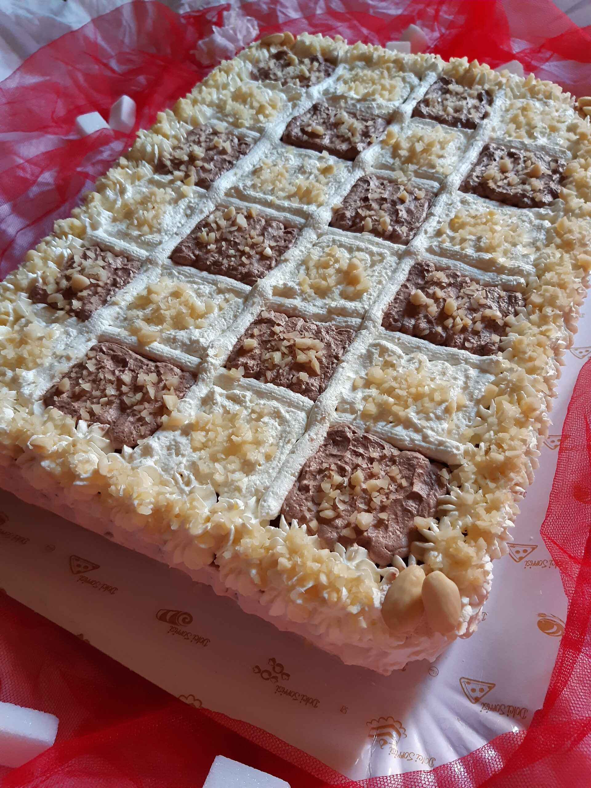 torta a quadretti