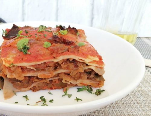 Lasagne al ragù di melanzane