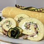 rotolo salato con tacchino, philadelphia e zucchine