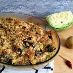 patate funghi e cavolo cappuccio al forno